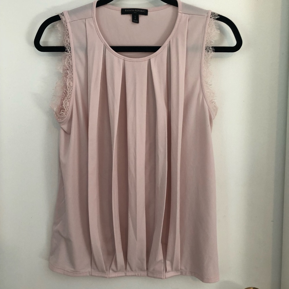 Banana Republic Pink Sleeveless Tank Top - S